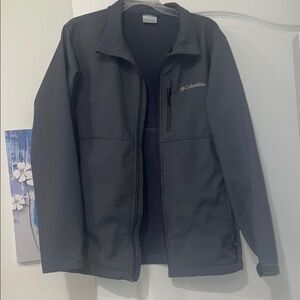 Columbia Gray Performance Jacket Lightweight Soft-Shell